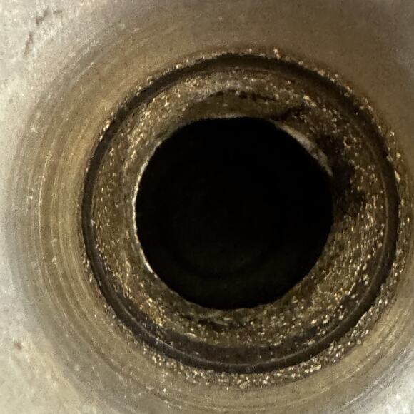 Vintage Miniature Brass Bud Vase 4" Hand Engraved Etched Design Patina Mini - Picture 7 of 10